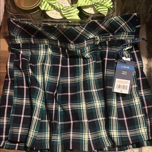 Limited Too Navy Plaid Skirt